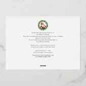 Ho Hoビジネスクライアント白いクリスマスフォト 箔シーズンカード (裏面)