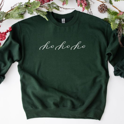 Ho HoミニマリストスクリプトChristmas Sweatshirt スウェットシャツ
