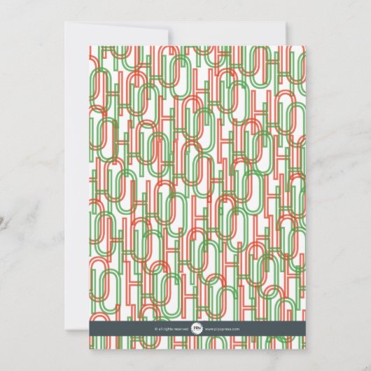 Ho Ho休日の招待 招待状 (裏面)