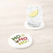 HO HO+クリスマスプリン、キャンディ、スノーフレーク コースター (側面)