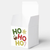 HO HO+クリスマスプリン、キャンディ、スノーフレーク フェイバーボックス (オープン)