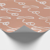 "Ho Ho"フェスティバルスクリプトパターン ラッピングペーパー (角)