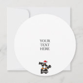 Ho Ho – ペンギン – メリークリスマス+あなたのテキスト シーズンカード (裏面)