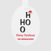 Ho Ho：メリークリスマス オーナメント (正面)