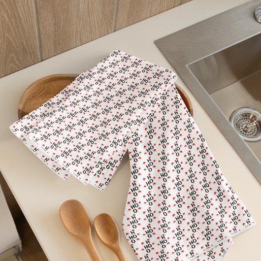 Ho Ho：メリークリスマス キッチンタオル