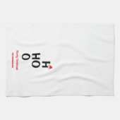 Ho Ho：メリークリスマス キッチンタオル (横)