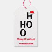Ho Ho：メリークリスマス ギフトタグ (正面)