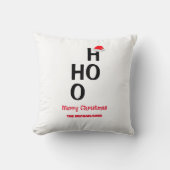 Ho Ho：メリークリスマス クッション (正面)