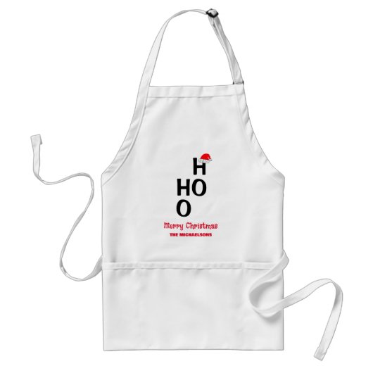 Ho Ho:メリークリスマス スタンダードエプロン (正面)