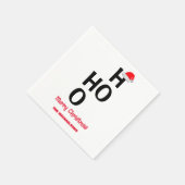 Ho Ho：メリークリスマス スタンダードカクテルナプキン (角)