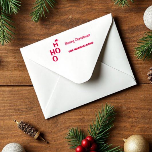 Ho Ho：メリークリスマス セルフインキングスタンプ
