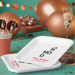 Ho Ho:メリークリスマス ペーパープレート