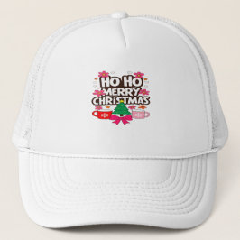 Ho Ho メリークリスマス – ホリデーシーズンのほっこりとした雰囲気 キャップ