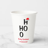 Ho Ho：メリークリスマス 紙コップ (正面)
