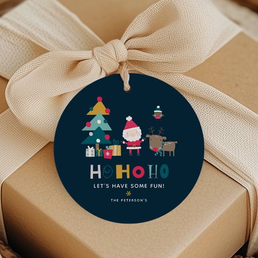 HO HO モダン CHRISTMAS フェイバータグ