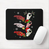 Ho Ho Asl Sign Language Deaf Pride Family Pajamas  マウスパッド (マウス)