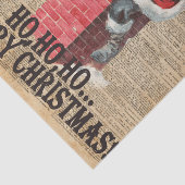 Ho、Ho ChirstmasメリーなサンタクロースDictitionaryの芸術 薄葉紙 (詳細)