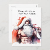 HO HO CHRISTMAS シーズンポストカード (正面/裏面)