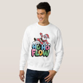 Ho Ho Flow — Dancing Santa Holiday Tee スウェットシャツ (正面フル)