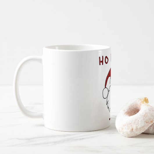 HO HO HOおよび1本のラム酒! コーヒーマグカップ (ドーナツ)