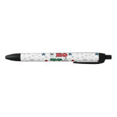 Ho Ho Hoクリスマスのデザイン 黒ボールペン (ボトム)