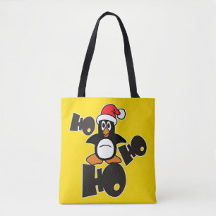HO HO HOクリスマスペンギン+バックグラファー。&アイディア トートバッグ