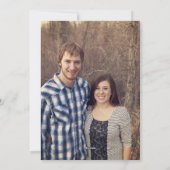 HO HO HOクリスマスモダンフォトフラットカード シーズンカード (裏面)