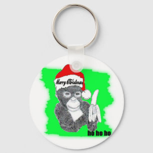 ho ho hoクリスマス時にMONEKYビジネス キーホルダー