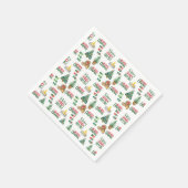 HO HO HOクリスマス紙ナプキンパーティー スタンダードカクテルナプキン (角)