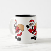 Ho Ho Hoサンタのマグ ツートーンマグカップ (正面左)