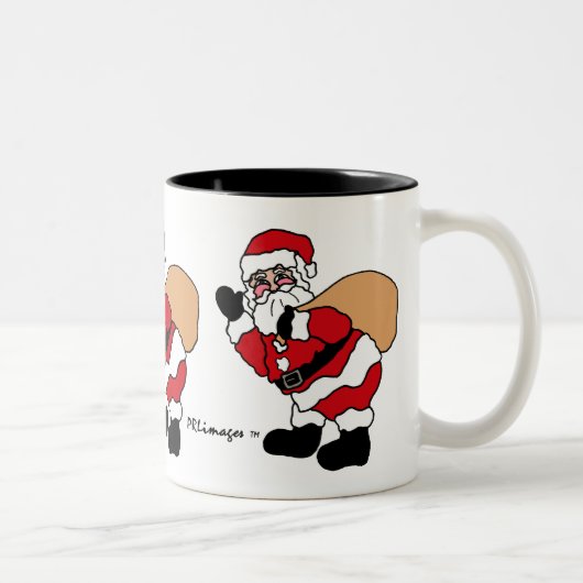 Ho Ho Hoサンタのマグ ツートーンマグカップ (右)