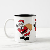 Ho Ho Hoサンタのマグ ツートーンマグカップ (左)