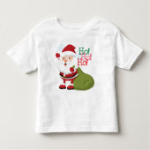 Ho Ho Hoサンタの幼児のワイシャツ トドラーTシャツ (正面)