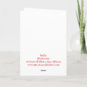 Ho Ho Hoサンタカード シーズンカード (裏面)