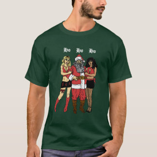 Ho Ho Hoサンタ(緑) Tシャツ