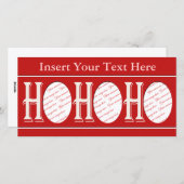 Ho Ho Hoフォトカード シーズンカード (正面/裏面)