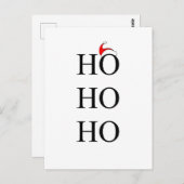 HO HO HOボンネット ポストカード (正面/裏面)