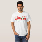 Ho Ho Hoメリークリスマスの名前入りなティー Tシャツ (正面フル)