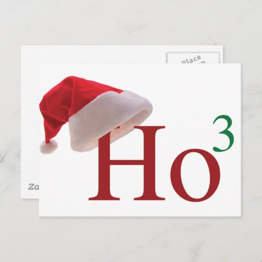 Ho Ho Hoメリークリスマス シーズンポストカード (正面/裏面)