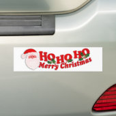"Ho Ho Hoメリークリスマス"車のバンパーステッカー バンパーステッカー (車上)