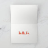 Ho Ho Hoヴィンテージ40の写真カード、風変わりなサンタの女の子 シーズンカード (内部)