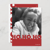 Ho Ho Ho休日の写真の郵便はがき シーズンポストカード (正面/裏面)