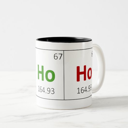 Ho Ho Ho休日の周期表のマグ ツートーンマグカップ (正面右)