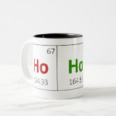 Ho Ho Ho休日の周期表のマグ ツートーンマグカップ (正面左)