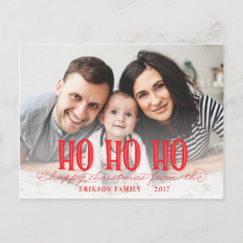 HO HO HO楽しいクリスマス シーズンポストカード