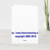 Ho Ho Ho水中にクリスマスカード シーズンカード (裏面)