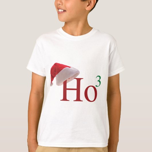 Ho Ho Ho第3力への3クリスマスは設計します Tシャツ (正面)