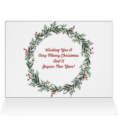 Ho Ho Ho – お子様の写真 – Merry Christmas Card (内部横(上))