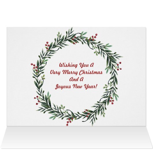 Ho Ho Ho – お子様の写真 – Merry Christmas Card (内部横(上))