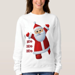 HO! HO! HO! かわいいサンタクロース メリークリスマス スウェットシャツ